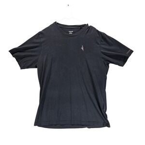 Norrøna Shirt Mens Large Black Climber Logo Tagless‎ Crew Neck Outdoor Tee